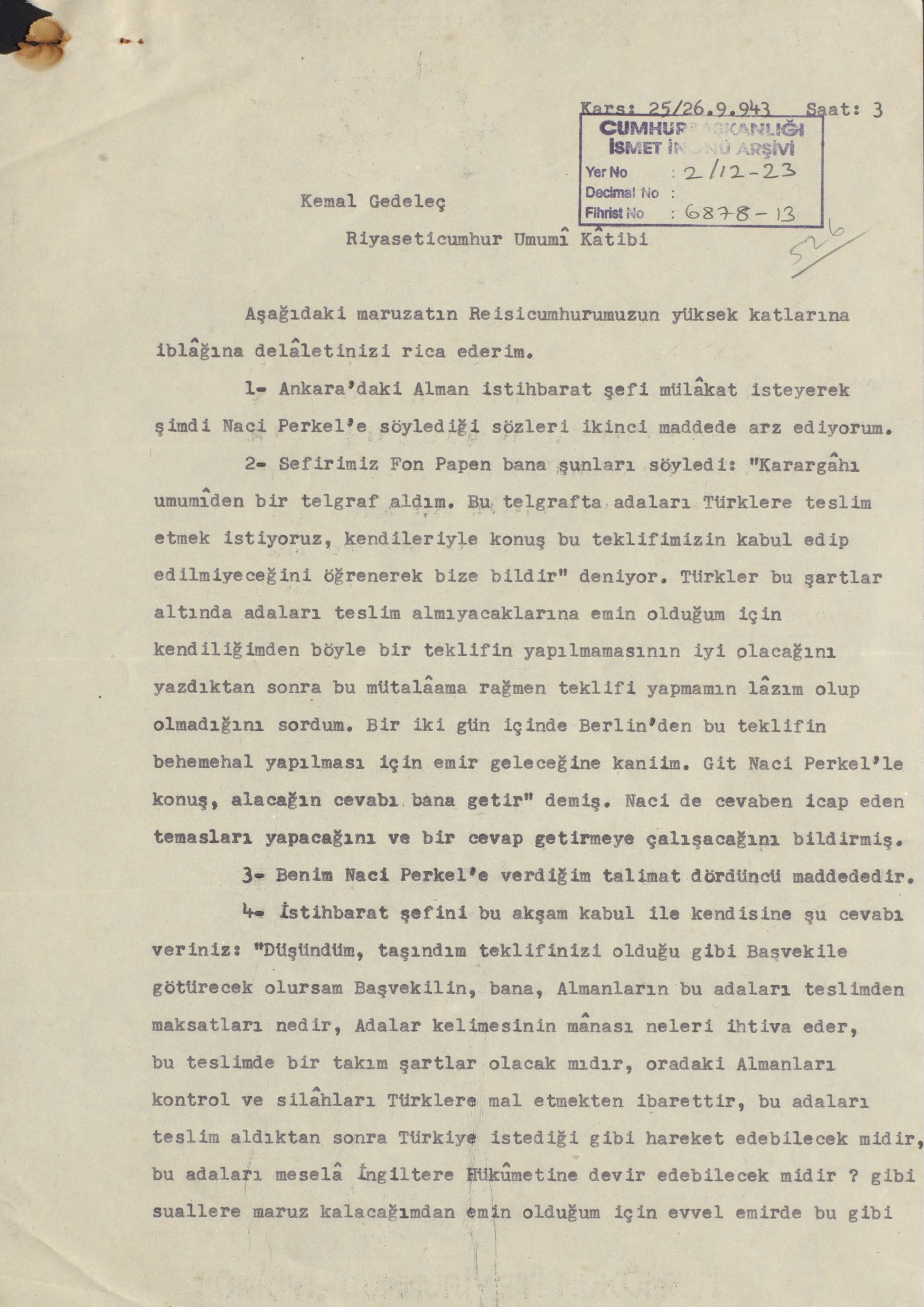 12 adayı İsmet İnönü istemedi #1