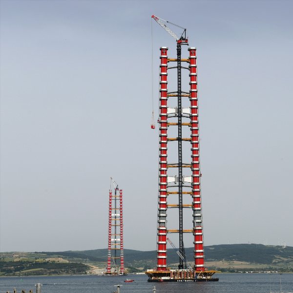 1915 Çanakkale Köprüsü'ndeki çalışmalarda son durum