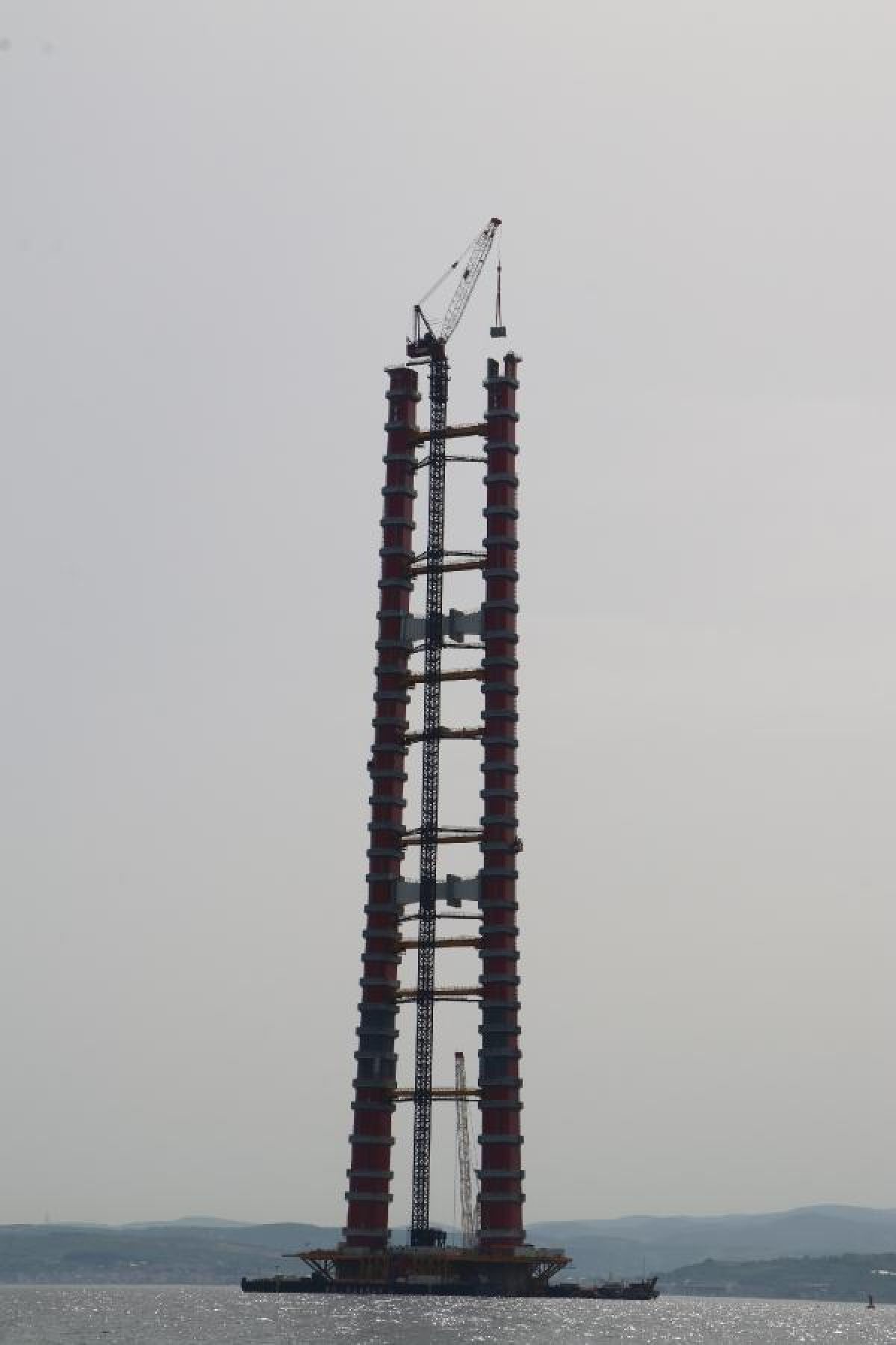 1915 Çanakkale Köprüsü ayaklarına son bloklar konuyor -4