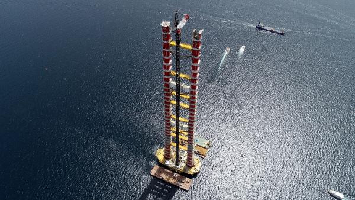 1915 Çanakkale Köprüsü ayaklarına son bloklar konuyor -9