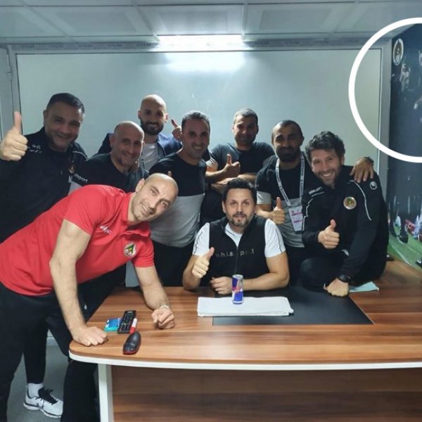 Erol Bulut'un odasındaki Fatih Terim detayı