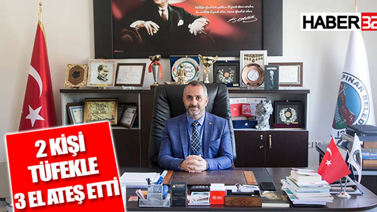 İki Kişi Tüfekle 3 El Ateş Etti