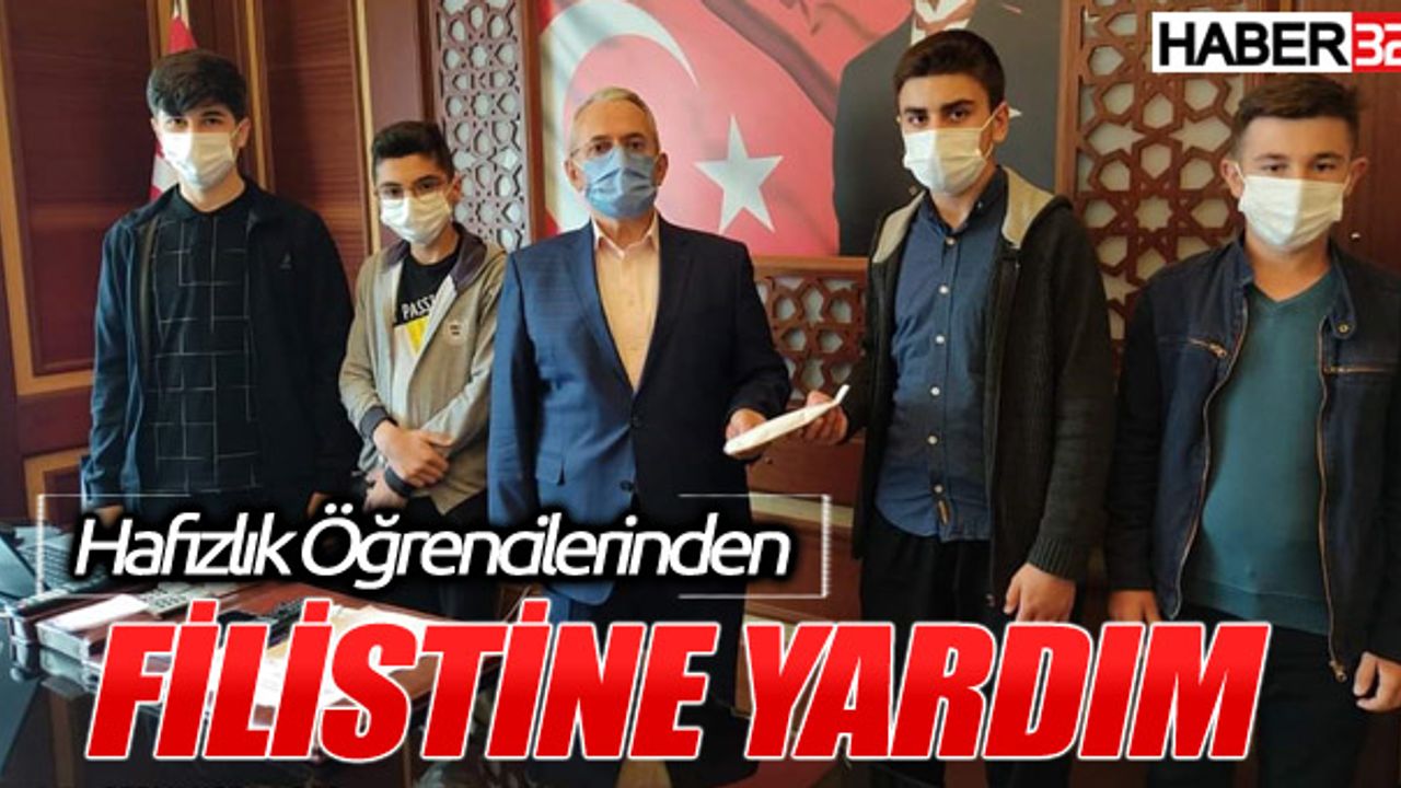 Hafızlık Öğrencileri Filistine Yardım Topladı