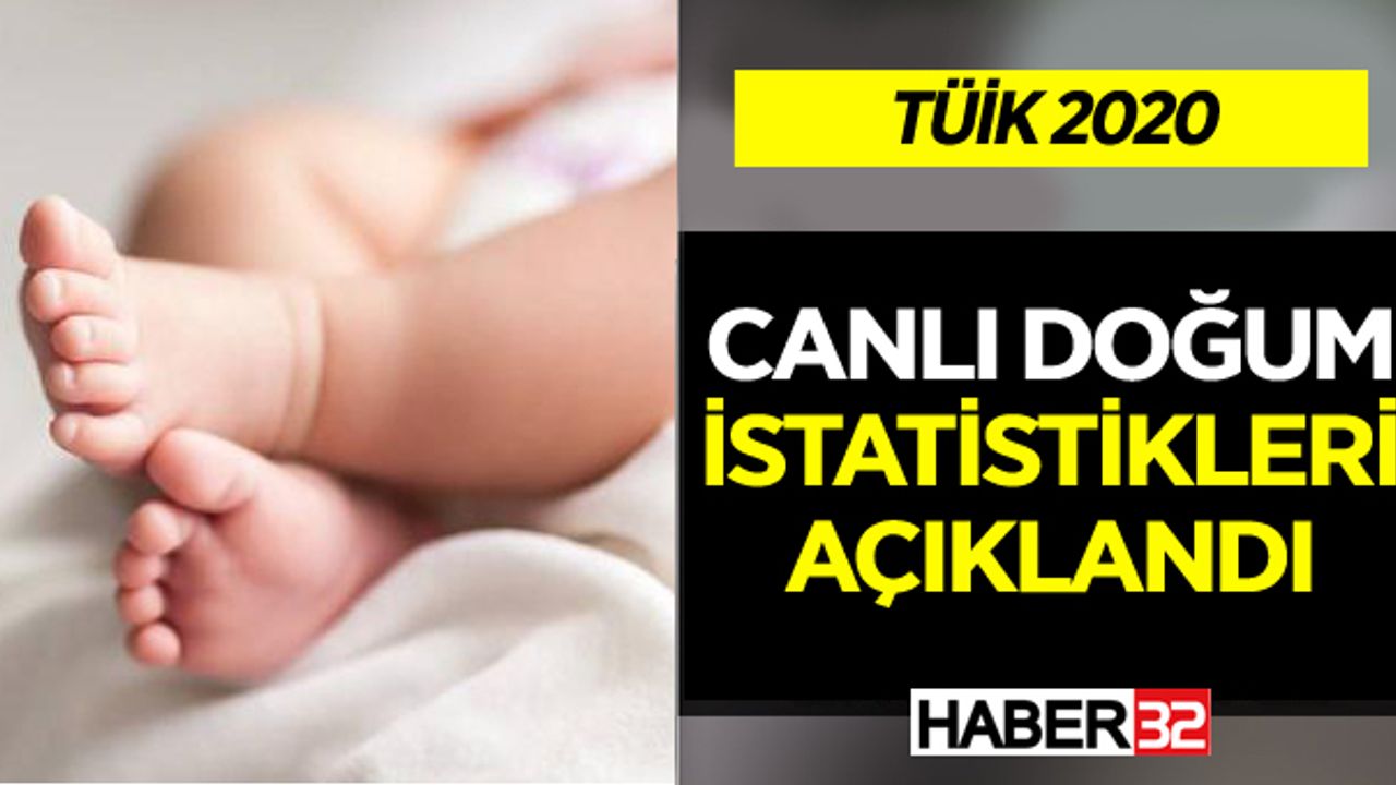 Tüik 2020 Canlı Doğum istatistiklerini açıkladı