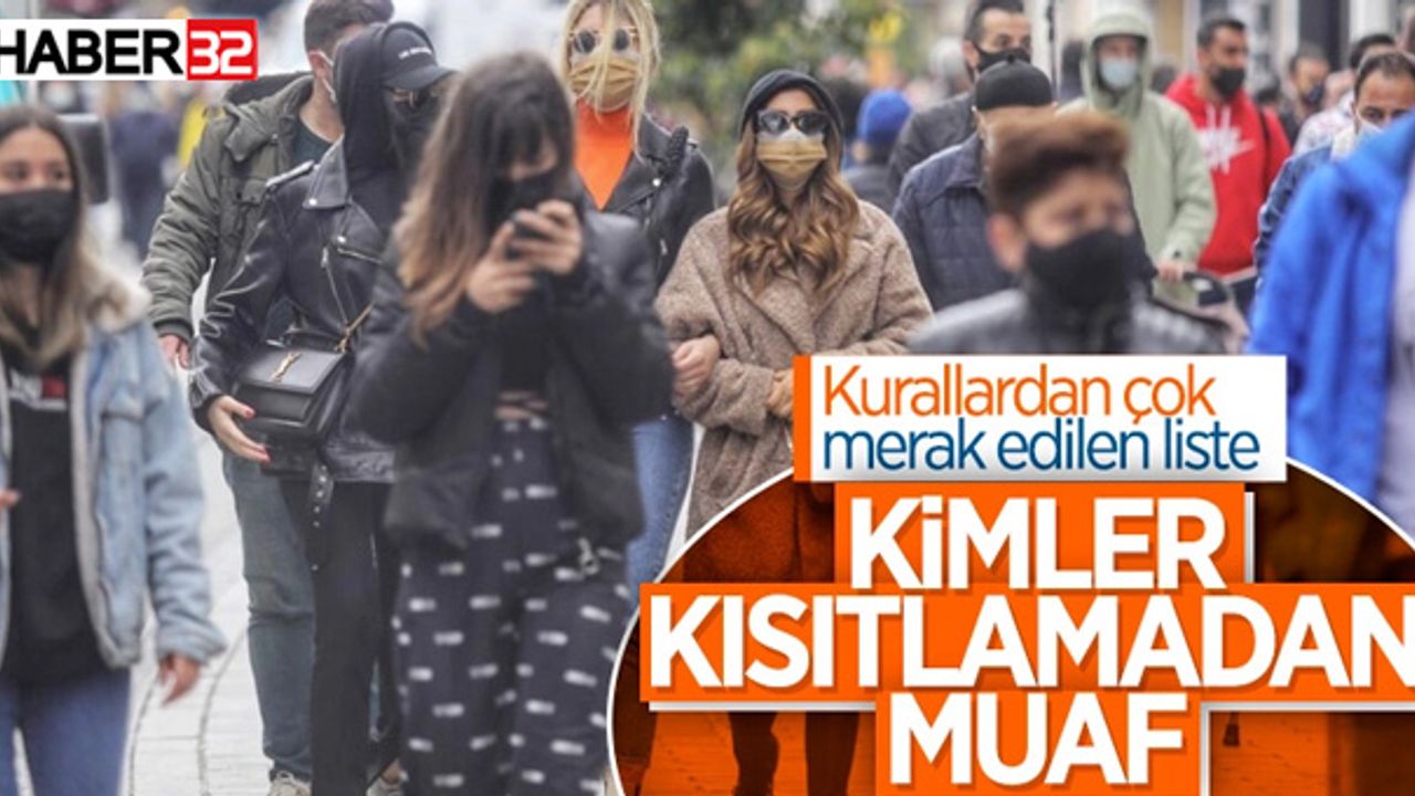 İçişleri Bakanlığı, Yasaklardan Muaf Olanları Açıkladı