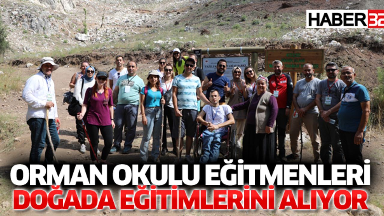 Orman Okulu Eğitmenleri Doğada Eğitimlerini Alıyor