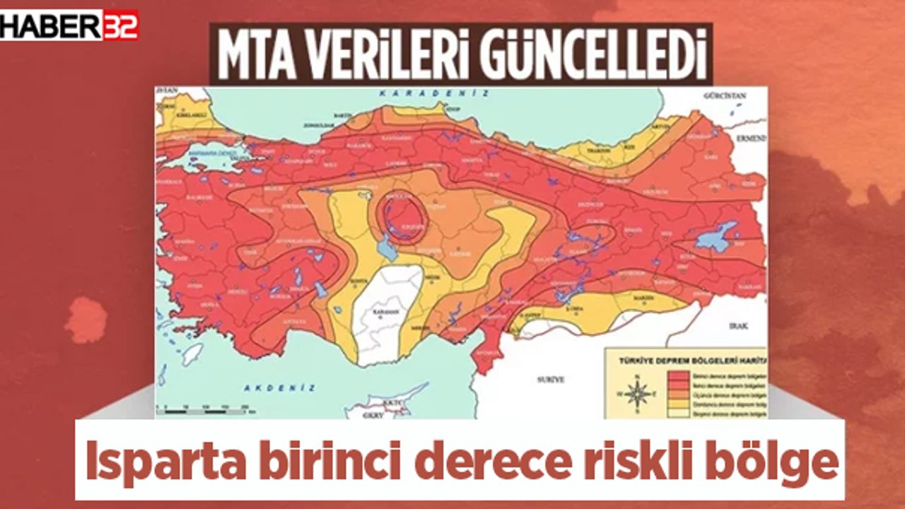 Türkiye'de deprem riski: Isparta birinci derece riskli bölge