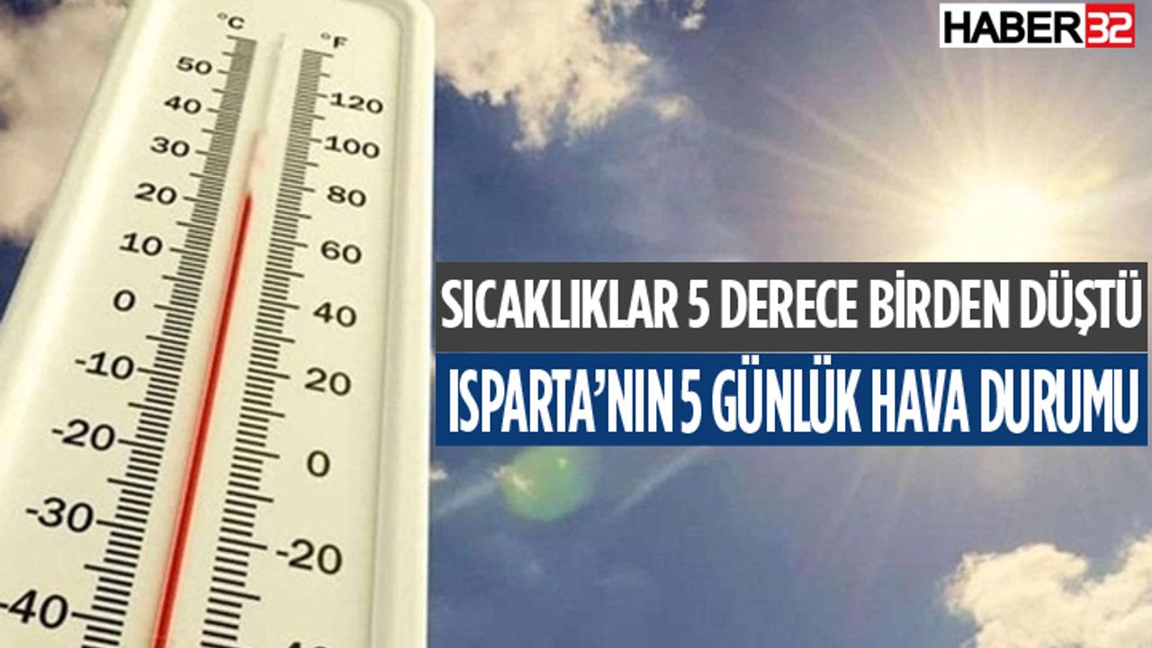 Isparta'da Ağustos Sıcakları Hafifliyor
