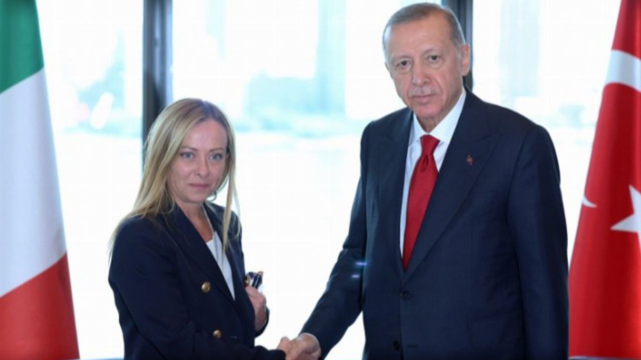 Cumhurbaşkanı Erdoğan Meloni ile görüştü