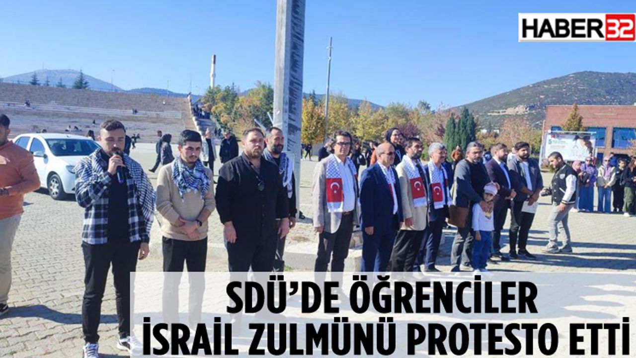SDÜ Öğrenci Konseyi İsrail'i Protesto Etti