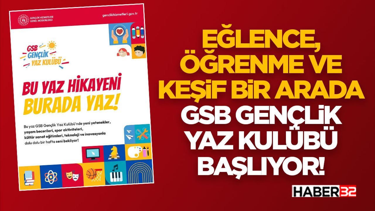 Eğlence, Öğrenme ve Keşif Bir Arada: GSB Gençlik Yaz Kulübü 