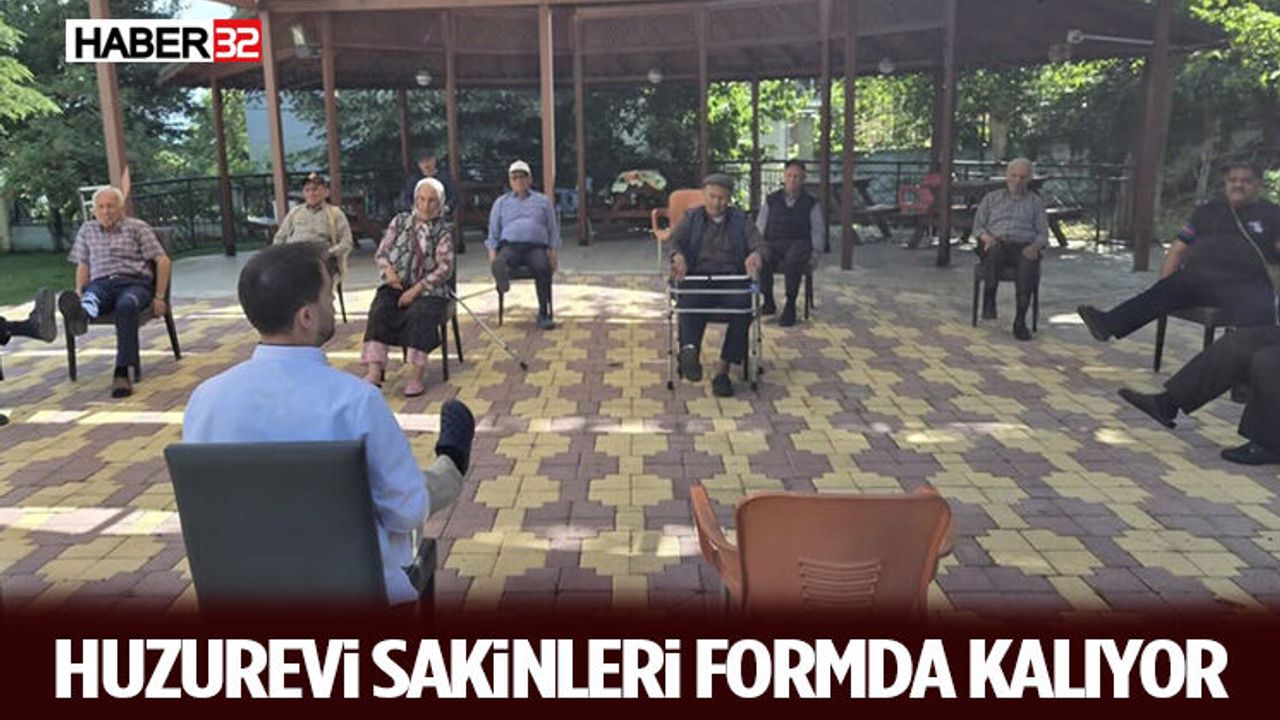Açık Havada Egzersiz Dikkat Çekti! Huzurevi Sakinleri Formda