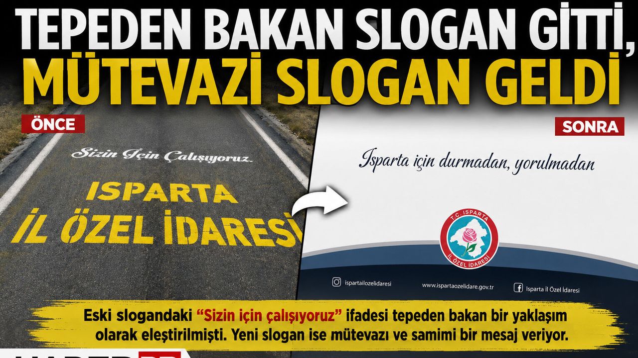 Dikkat Çeken Değişim! İl Özel İdaresi Yeni Sloganını Kullanı