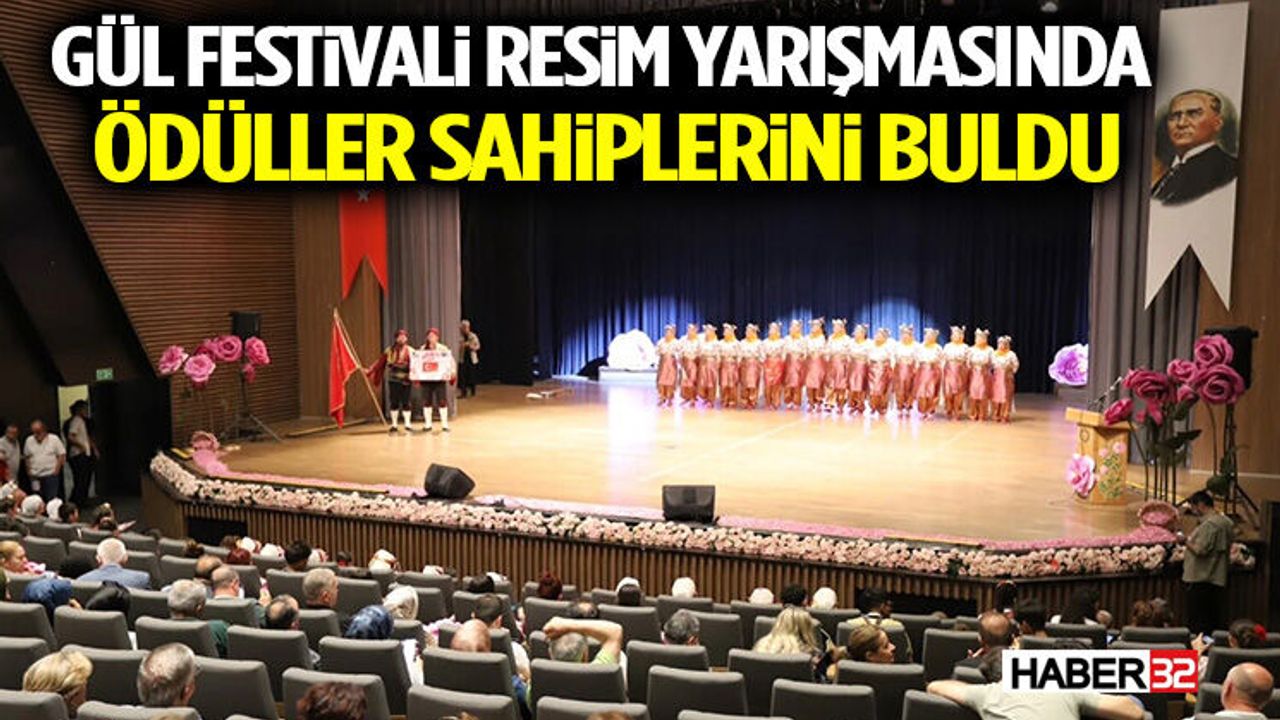 Gül Festivali Resim Yarışmasında Ödüller Sahiplerini Buldu