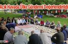 SP İl Divan Toplantısı Gökçay'da Çimler Üzerinde Yapıldı