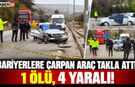 Bariyerlere Çarpan Araç Takla Attı: 1 Ölü, 4 Yaralı!