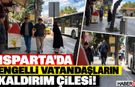 Isparta'da Engelli Vatandaşın Kaldırım Çilesi!