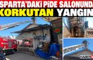 Isparta'daki Pide Salonunda Korkutan Yangın!