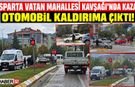 Vatan Mahallesi'nde Kaza: Araçlardan Biri Kaldırıma Çıktı!