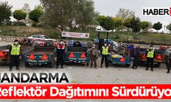 Jandarma Trafik, Reflektör Dağıtımı Sürdürüyor