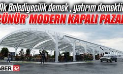 Çünür Mahallesine Kapalı Pazaryeri Yapılıyor