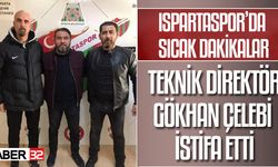 ISPARTASPOR'DA ÇELEBİ İSTİFA ETTİ