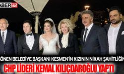 Gönen Belediye Başkanı Kesmen'in Kızının Nikah Şahitliğini Chp Lideri Kılıçdaroğlu Yaptı