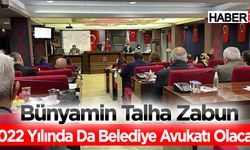 Bünyamin Talha Zabun 2022 Yılında Da Belediye Avukatı Olacak