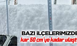 Kar Yağışı 50 Cm'e ulaştı