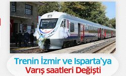 Trenin İzmir'e Ve Isparta'ya Varış Saatleri Değişti
