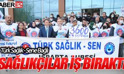 Türk Sağlık Sen üyesi sağlıkçılar iş bıraktı