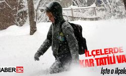 Bazı İlçelerde yoğun kar nedeniyle okullar tatil