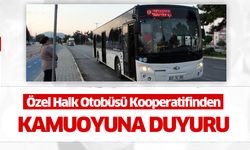 Isparta Halk Otobüslerinden açıklama..