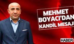 Gül küçük Sanayi Sitesi Kooperatif Başkanı Mehmet Boyacı Miraç kandili mesajı yayınladı