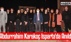 Abdurrahim Karakoç Isparta'da Anıldı