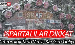 Isparta'ya kar yağışı geri geliyor