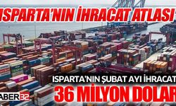 Isparta’nın Şubat dönemi ihracatı 36 milyon dolar