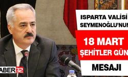 Vali Seymenoğlu'ndan 18 Mart Mesajı