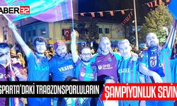 Isparta'daki Trabzonsporluların Şampiyonluk Sevinci