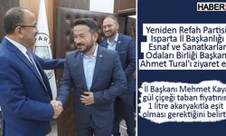 Yeniden Refah Partisi'nden Ahmet Tural'a hayırlı olsun ziyareti