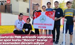 Isparta'da Milli antrenör eşliğinde yaz spor kursu "Bocce" branşı hız kesmeden devam ediyor