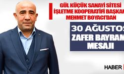 Mehmet Boyacı'dan 30 Ağustos Mesajı