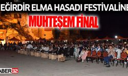 Eğirdir Elma Hasadı festivaline muhteşem final