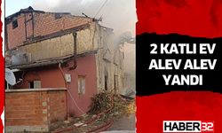 2 Katlı Ev Alev Alev Yandı