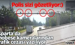 Isparta'da mobese kameralarından trafik cezası yazılıyor