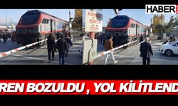 Isparta'da tren bozuldu