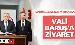 Moldova Cumhuriyeti’nin Ankara Büyükelçisi Dmitri Croıtor, Vali Baruş'u Ziyaret Etti
