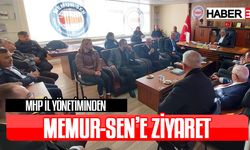 MHP İl yönetiminden Memur-Sen'e Ziyaret