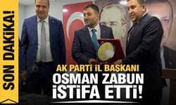 Isparta AK Parti İl Başkan Osman Zabun İstifa Ettiğini Açıkladı