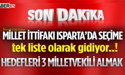 "Millet İttifakı, Isparta'da tek liste oluşturacak iddiası!"